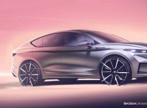 Design Sketches of the 2022 ŠKODA ENYAQ COUPÉ iV Released