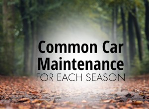 Common Car Maintenance For Each Season