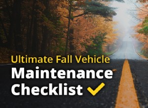 Fall Vehicle Maintenance Checklist