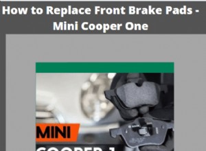 How to Replace Front Brake Pads: Mini Cooper One