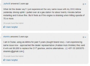 CVT Transmission Problems Nissan Altima