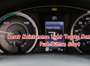 Reset Maintenance Light Toyota Camry 2014 Push Button Start