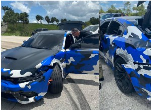 Florida Man in Camo Dodge Charger Plays Bumper Cars With Deputies