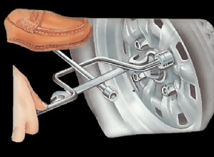 Checking, removing and refitting road wheels