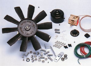 Fitting an electric fan to a side radiator